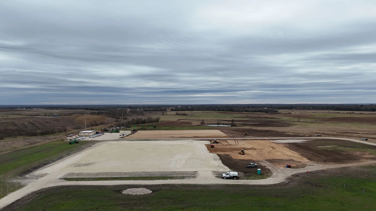 Trabajos de construcción del proyecto Jackson Ranch, en Texas.