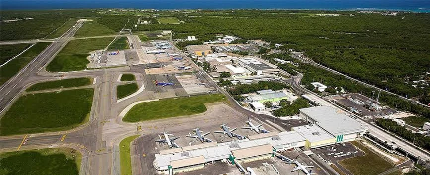 Vista aérea del aeropuerto de Punta Cana, en República Dominicana.